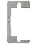 1-Gang Flush-Fit Wall Plate Spacer Set Metal Leveling Plate For Wall Switches And Covers 5.50 L X 3.38 W X 5.75 H In Rose Metal Finish