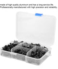 Sportbike Fairing Hardware Kit 177 Piece Aluminum Screws Set M5 M6 With Washers For Body Panels Replacement For Yamaha Kawasaki Suzuki Riders Heavy Duty Aluminum Fasteners For Quick Panel Fixes in storage case