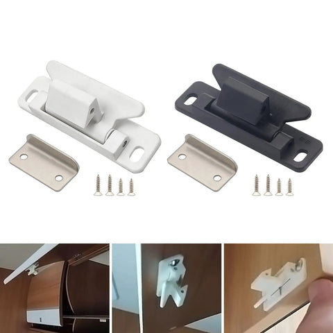 Heavy Duty Magnetic Door Latch For Outdoors, Camper And RV Exterior Use with stainless strike plate and screws