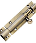 Secure Your Home With Heavy Duty Zinc Alloy Sliding Bolt Latch Smooth Glide Action Rock Solid Barn Door Hardware In Green Bronze Finish for stable locking.