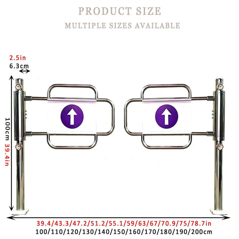 Heavy Duty Self Closing Swing Gate With Spring Loaded Security And One Way Post Mount Rig For Yards Warehouses Or Industrial Fences