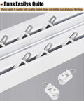 High Quality Two Layer Sliding Barn Door Track With Curtain Valance Wall Or Ceiling Mount Heavy Duty Double Roller System close-up of dual rollers