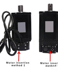 Pro Grade 90ST Servo Motor With Encoder Feedback 220V AC Single Phase Permanent Magnet Closed Loop For CNC Machines, two insertion methods shown