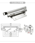 Built Tough Detachable Stainless Steel Cabinet Door Hinge With Carbon Steel Spring Hidden Folding Hinge For Industrial Cabinets