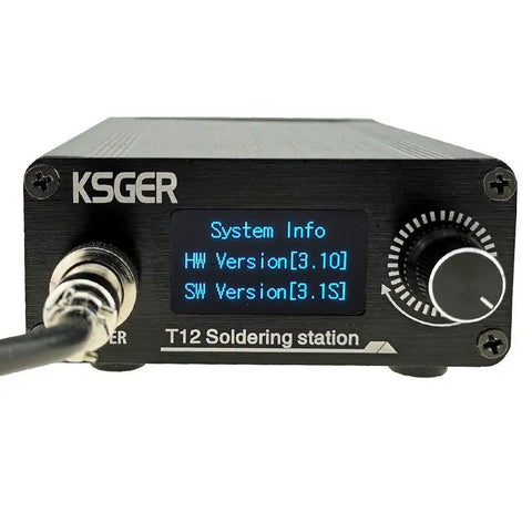 Beast Mode T12 Soldering Station With OLED Temperature Readout And STM32 V3.1S Controller Heats To 480C In 8 Seconds 72W Output 110 240V Power Auto Sleep And Standby Aluminum Alloy Case Includes S1 Handle And T12 Tips Kit