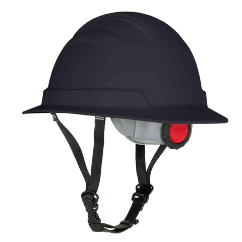 Rock Solid Type 2 Full Brim Non Vented Hard Hat Built Like A Tank Meets Ansi Z89 1 Class E Specs Delivering Straight Up Head Protection For Construction Crews And Tradesmen