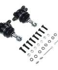Two Piece Front Upper Suspension Ball Joint Set For 4x4 SUVs And Trucks Like Tahoe Blazer Astro Escalade Express 2500 1500 Suburban CK 2500 1500 Front Upper Ball Joints, black steel, with hardware
