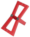 Precision Dovetail Ruler Gauge For Woodworking Aluminum Alloy Joint Layout Template With Dual Slope Ratios red finish measuring tool