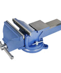 Beefy 8 Inch Swivel Bench Vise With Locking Base And Rotating Mount Heavy Duty Clamp Vise With Hardened Steel Jaws Cast Iron Construction