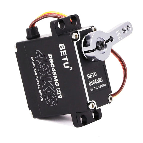Beefy 45Kg Coreless Servo Motor HV Eight Point Four Volt High Torque RC Digital Servo With Waterproof IP67 Stainless Steel Gears