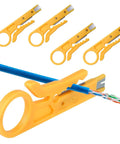 4 Pack Mini Wire Stripper And Crimping Tool Set For Network Cables Portable Punch Down Cutter For RJ45 Cat5 Cat6 UTP