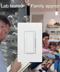 LED Dimmer Switch Kit For Dimmable LEDs 3-Way Multi-Location With Companion Dimmer shown in lab and home settings
