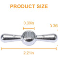Image of Broach Sillcock Tee Hose Bibb Replacement Handle Set 2 Pack For Outdoor Faucets 12 Broach Point showing dimensions