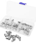 Top Tier Hydraulic Zerk Fittings Kit With Premium Stainless Steel Grease Gun Nozzle Assortment For Auto Farm And Industrial Repair Jobs That Last. Assorted stainless steel zerk fittings in clear plastic case