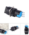 Universal Rotary Changeover Switch 16mm Panel Mount Cam Selector Latching Push Button Switch 2 or 3 position handles