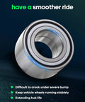 2 Pack Front Wheel Bearing And Hub Assembly With ABS For Toyota Celica 2000 To 2005 shown against a dark background