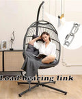 Person relaxing in a chair with inset image of Twenty Pcs One Eighth Inch Quick Links 304 Stainless Steel Oval Threaded D Shape Repair Chain.
