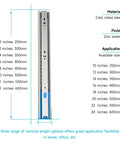 22 Inch Full Extension Drawer Slides With Soft Close Side Mount 100 LB Capacity Ball Bearing Heavy Duty Dresser Cabinet Rails