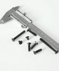 Caliper measuring Beefy Heavy Duty M5 Flat Head Hex Socket Cap Screws Set 8 12 16 20 25 mm Lengths 0.8 Pitch Fully Threaded 10.9