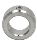 Front view of Stainless Steel Set Screw Shaft Collar One Inch Bore One And Five Eighths Inch Outer Diameter Five Eighths Inch Width