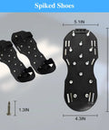Spiked shoes for 20 Inch Spiked Roller Kit with adjustable handle, cover, spiked shoes, and gloves for epoxy resin and concrete coatings.