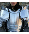 Epic Medieval Shoulder Pauldron Armor Set for Cosplay and LARP Fully Wearable Knight Armor with Adjustable Leather Straps