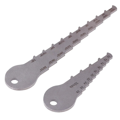 Workhorse Stainless Steel Brake Pad Thickness Gauge And Drum Wear Measurement Tool. Straight Up Reliable Pocket Sized Auto Diagnostic Ruler For Cars Trucks And Heavy Duty Rigs. No Wheel Removal Nonsense