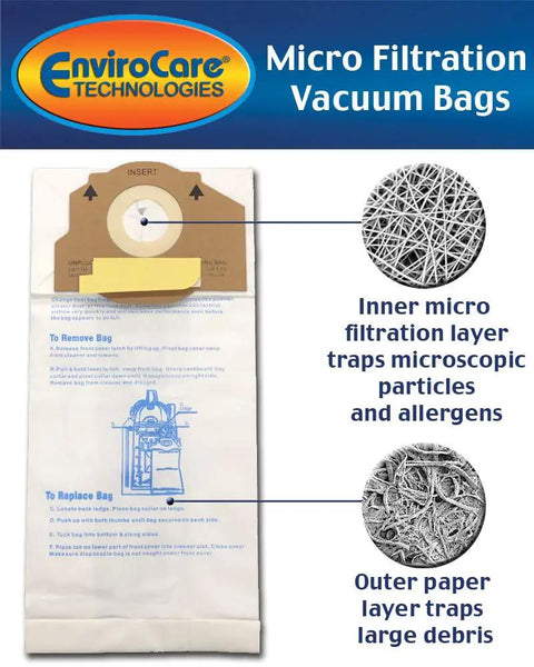 Replacement Vacuum Bags For Eureka RR Boss Smart Vac 4800 9 Pack Traps 99.97 Percent Of Microscopic Particles And Allergens