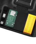 Close-up of the battery compartment in the TX15 Max 3.5 Inch IPS Touchscreen ExpressLRS Radio Controller with visible circuit board.