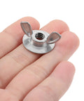 Metal wing nut 1/4-20 with washer base, part of 20 Pack Hurricane Shutter Wing Nuts 1/4-20 With Washer Base For Quick Release Storm Panels