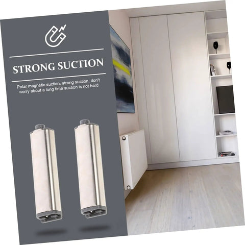 Push To Open Cabinet Latch Kit For Doors And Drawers Hidden Door Catch Hardware shown with strong suction feature