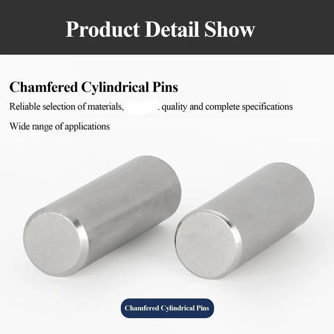 Close-up of two 1mm stainless steel cylindrical locating pins from 100 Pcs 1Mm Stainless Steel Shelf Pins Dowel Rods For Cabinets and Woodwork