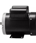 1.5HP Single Phase Electric Motor 1750 RPM 56C Frame With Five Eighths Inch Shaft 115 230V SHDC Four Pole Replacement For VEVOR OEM, side view