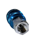 Adjustable In Line Pressure Regulator For Pneumatic Tools One Quarter Inch NPT Inlet To One Quarter Inch NPT Outlet Aluminum