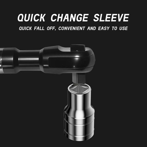 Half Inch Offset Extension Wrench With Impact Ratchet 120Nm 42T Precision Gear showcasing a quick change sleeve