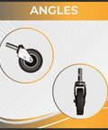 Beefy 5 Inch Swivel Caster Wheel With Thermoplastic Rubber Quiet Smooth Industrial Wheel for Handtrucks