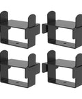 Upgrade Your Ride With This 4-Piece Stainless Steel Leaf Spring Clamp Kit For Easy Repair And Serious Stability On Trucks Campers Or Trailers When Towing Heavy Loads It Slaps Right On To Lock The Axle And Give You A Smooth Sailing Experience Without Any, four black steel leaf spring clamps for 2.5-inch truck springs