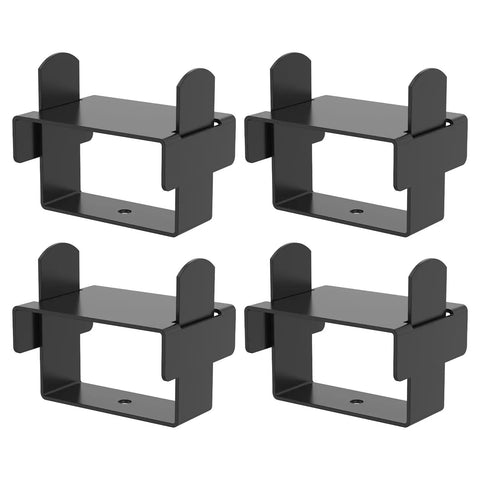 Upgrade Your Ride With This 4-Piece Stainless Steel Leaf Spring Clamp Kit For Easy Repair And Serious Stability On Trucks Campers Or Trailers When Towing Heavy Loads It Slaps Right On To Lock The Axle And Give You A Smooth Sailing Experience Without Any, four black steel leaf spring clamps for 2.5-inch truck springs