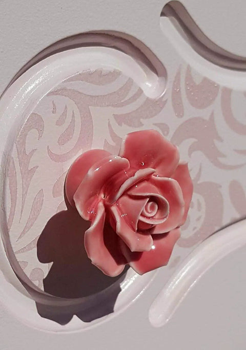 Pink rose ceramic cabinet knob from Cute Eight Pack Pink Rose Ceramic Cabinet Knob Set With Screws Vintage Floral Flower Drawer Pull Handles