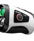Dope Golf Rangefinder With Slope Compensation And Magnetic Mount, 7X Magnification, 5 Modes, close-up side view on white background.