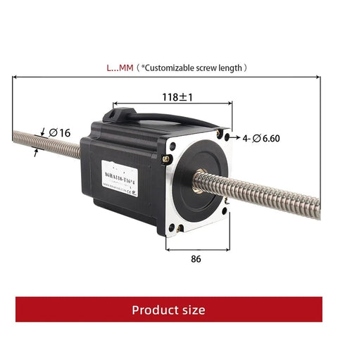 Professional Grade Nema34 Lead Screw Stepper Motor 6.0 Amps Packs Serious Punch 8 Nm Torque Smooth Operation For Cnc Router And Automation Builds Built Like A Tank
