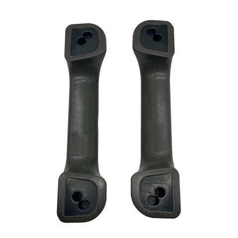 Upgrade Your Ride With This Stylish Door Handle Knob Arm Rest And Pull Grip Cover Perfect For 1986 To 1997 Car Models Replace Damaged Parts Easily While Keeping Your Interior Looking Fresh And Clean From Daily Drives To Long Road Trips., black plastic door handle knob cover pair for 1986-1997 car interiors