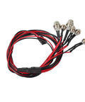 Dope 6 LED RC Car Light Kit With White 5mm Front Headlights Red 3mm Taillights And Yellow Signal Lights wiring harness