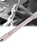 Four Point Three Inch Metal Hand Drill With Double End Pin Vise Chuck For Jewelry And Watch Repair Pro Grade High Accuracy Precision Tool Twist Drill Bit Holder Durable Metal Construction For Tiny Parts And Delicate Beadwork in hand