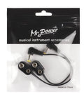 Pack of 2 9V Battery Clip Converter Cable For Guitar Effects Pedals With 5.5mm Outer And 2.1mm Inner Plug Negative Center Right Angle