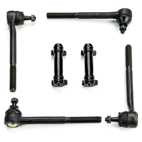 Front Suspension Upgrade Kit With Polyurethane Greasable Tie Rods, Upper And Lower Ball Joints, And Control Arm Bushings For 1973 Chevy Monte Carlo, Left And Right Sides, Heavy Duty RPFSRKF1CMC components displayed.