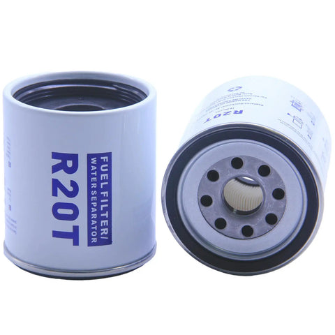 10 Micron Fuel Filter Water Separator Elements Replaces R20P 33432 P551821 BF46022O 857633 for Boat Diesels two filters