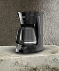Programmable 12 Cup Coffee Maker With Easy Pour Non Drip Carafe And Removable Filter Basket Keeps Your Coffee Hot For Up To Two Hours And Uses Vortex Technology For Rich Smooth Brew Black