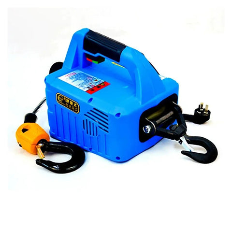 Heavy Lift Beast 500kg Electric Hoist And Portable Hand Winch Pair With 25 Foot Steel Cable for easy lifting and towing.