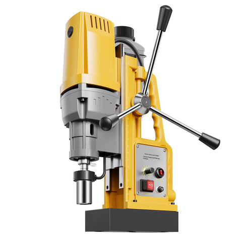 Heavy Duty Magnetic Drill Press With 1400W Copper Motor And Rock Solid 2922 Lbf Holding Force Delivers smooth boring with variable speed controls.